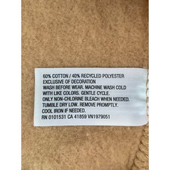 Pokemon Boys Tan Hoodie With Pikachu Embroidered Design Kangaroo Pocket Small - Picture 9 of 10